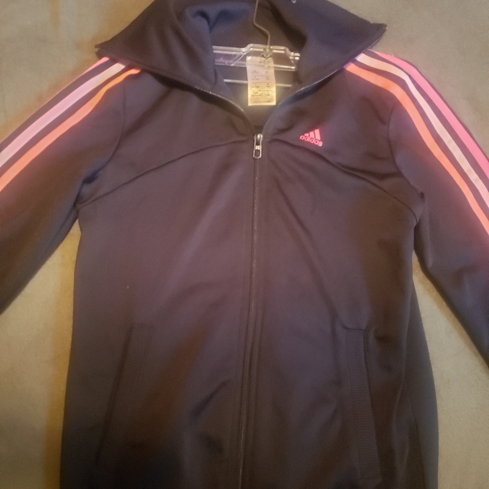 Adidas Pink Original Zip-Up Jacket - Picture 2 of 3